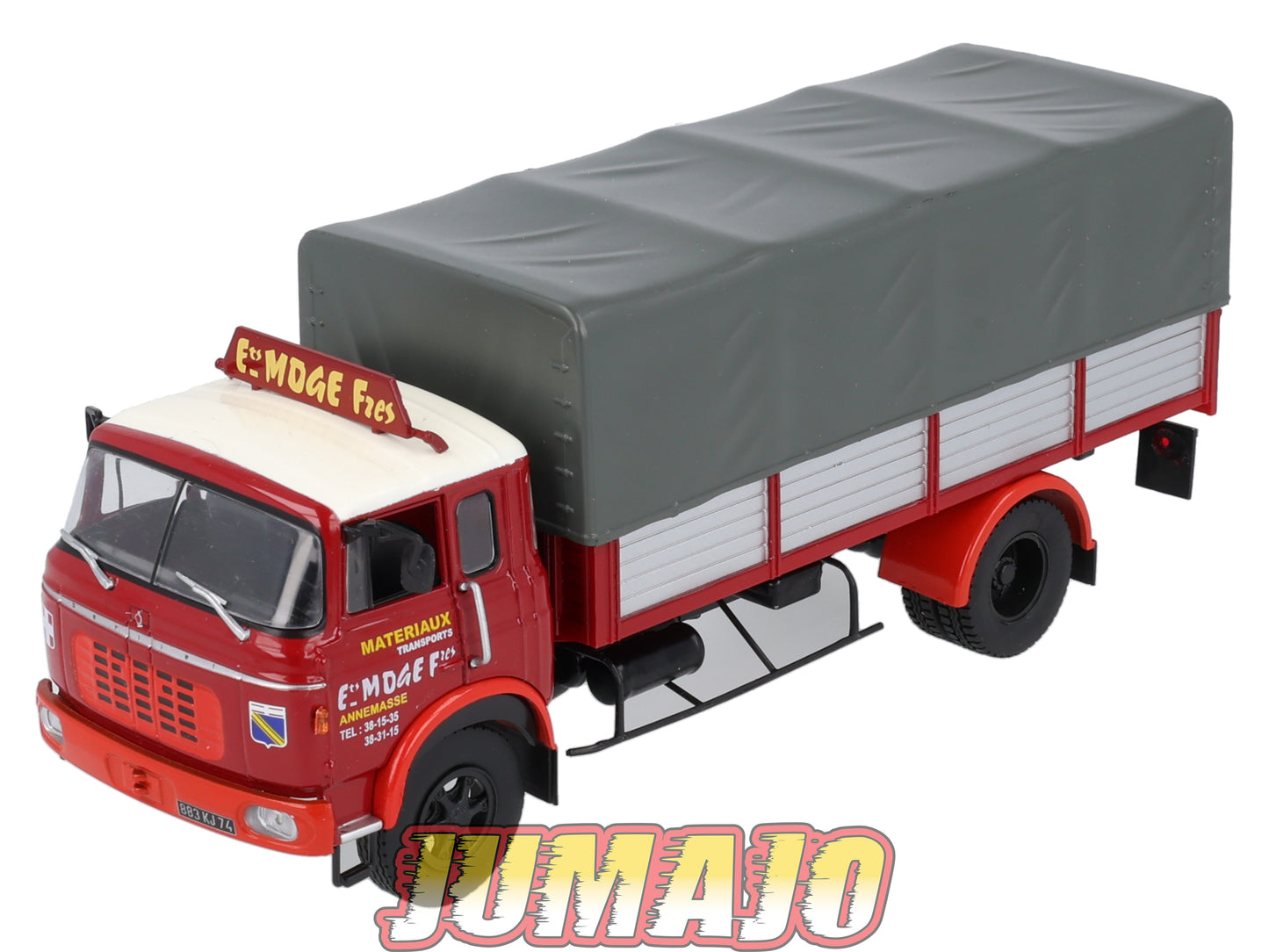 CAM44 Camions d'autrefois 1/43 Altaya IXO : BERLIET GR12 Bâché Matériaux transport