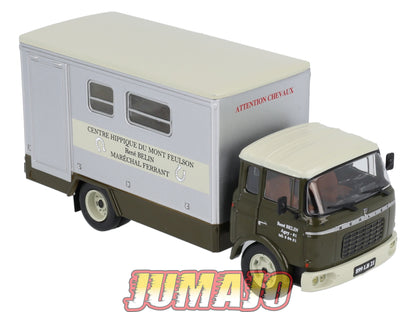 CAM51 Camions d'autrefois 1/43 Altaya IXO : BERLIET Gbk Transport chevaux