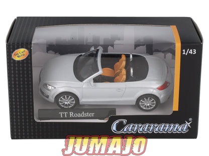 CAR127 Voiture 1/43 CARARAMA : AUDI TT SILVER DECAPOTABLE