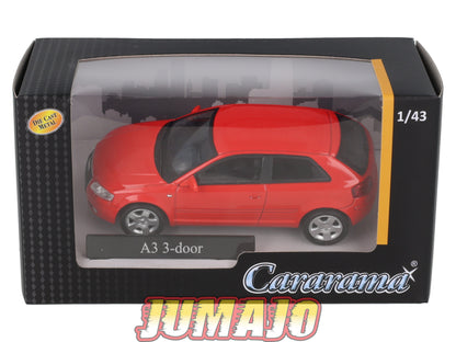 CAR129 Voiture 1/43 CARARAMA : AUDI A3 ROUGE