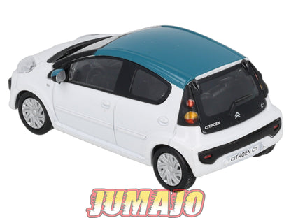 CAR130 Voiture 1/43 CARARAMA : CITROËN C1 BLANC/BLEU