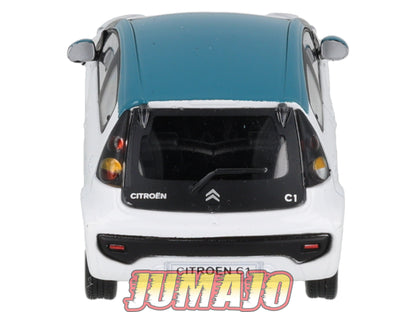 CAR130 Voiture 1/43 CARARAMA : CITROËN C1 BLANC/BLEU