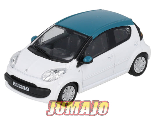 CAR130 Voiture 1/43 CARARAMA : CITROËN C1 BLANC/BLEU