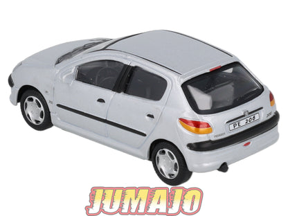 CAR131 Voiture 1/43 CARARAMA : PEUGEOT 206 5 PORTES SILVER