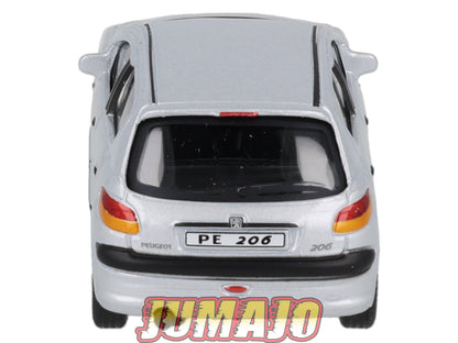 CAR131 Voiture 1/43 CARARAMA : PEUGEOT 206 5 PORTES SILVER