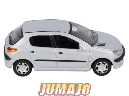 CAR131 Voiture 1/43 CARARAMA : PEUGEOT 206 5 PORTES SILVER