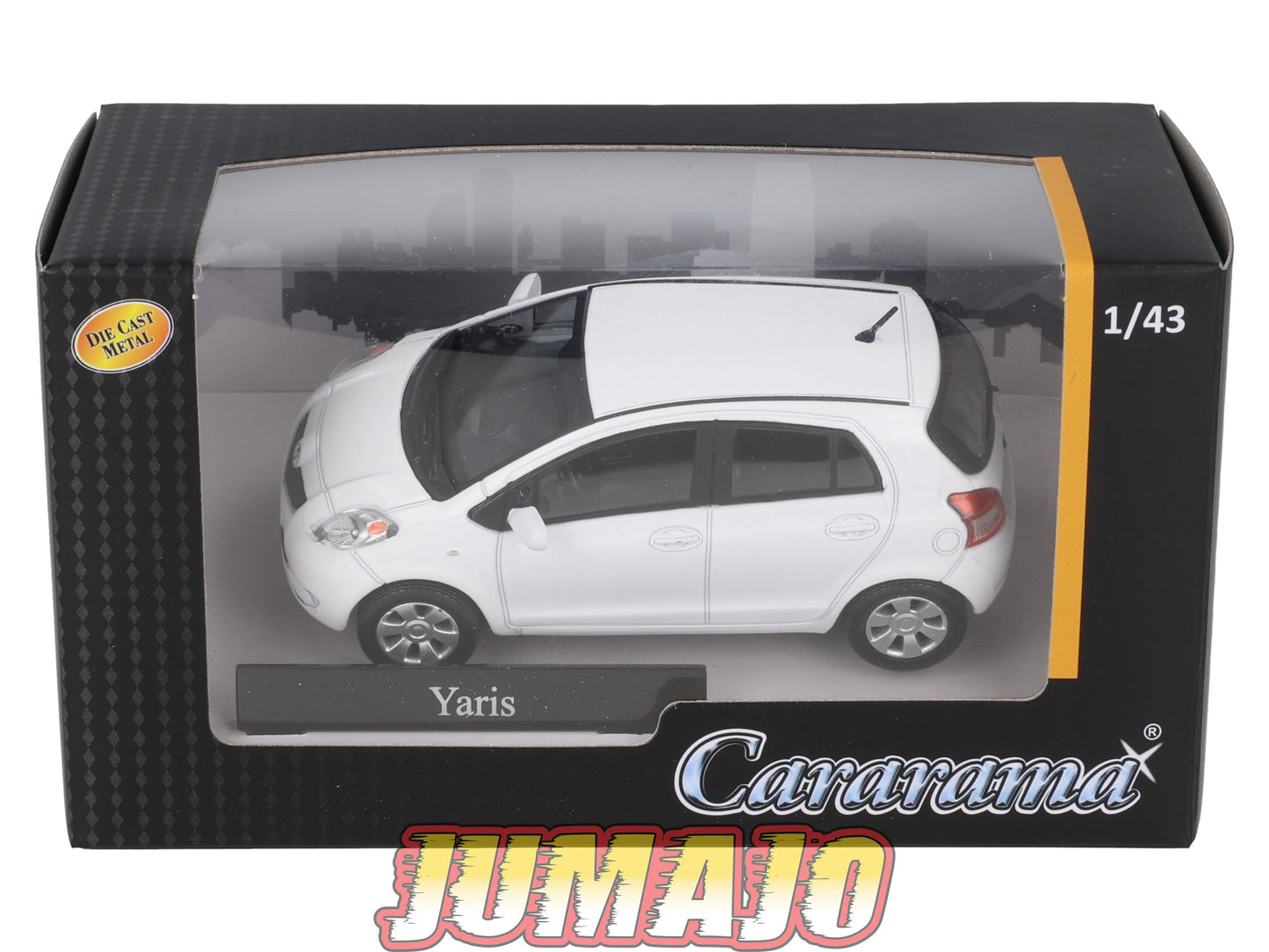 CAR135 Voiture 1/43 CARARAMA : TOYOTA YARIS BLANCHE