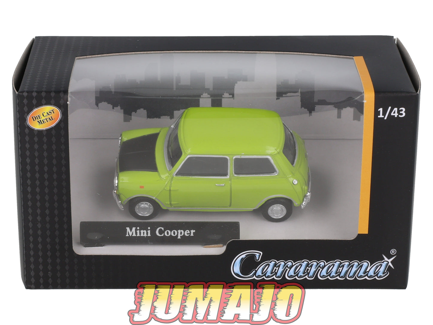 CAR162 Voiture 1/43 CARARAMA : MINI COOPER "MR BEAN" VERTE/NOIRE