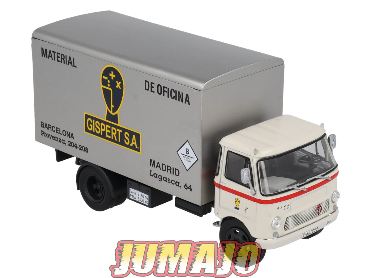 CB34 Camions et autobus 1/43 SALVAT : Sava S-551 1968 GISPERT S.A.