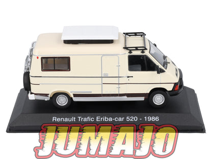 CC19 1/43 Camping Cars HACHETTE : RENAULT Trafic Eriba-car 520 1986