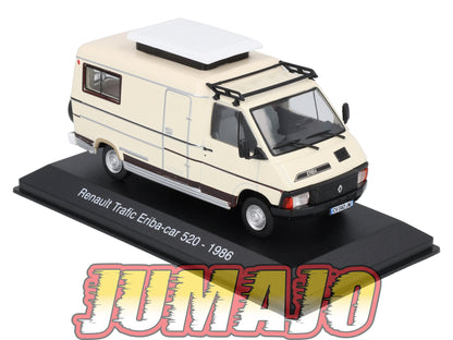 CC19 1/43 Camping Cars HACHETTE : RENAULT Trafic Eriba-car 520 1986