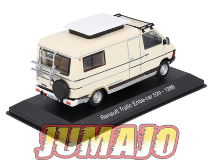 CC19 1/43 Camping Cars HACHETTE : RENAULT Trafic Eriba-car 520 1986