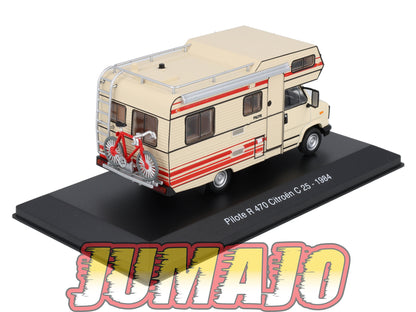 CC1 1/43 Camping Cars HACHETTE : CITROEN Pilote R 470 C 25 1984