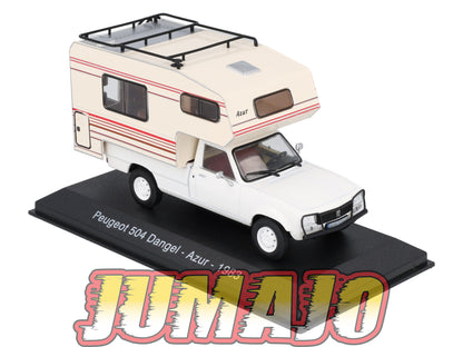 CC8 1/43 Camping Cars HACHETTE : PEUGEOT 504 Dangel Azur 1983