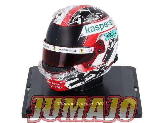 CFO3 Casque Formule 1 CENTAURIA 1/5 FERRARI : Charles Leclerc 2021