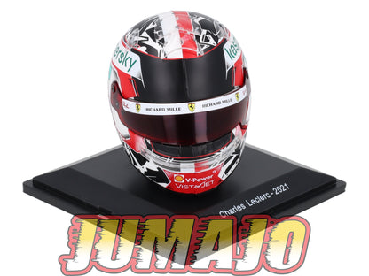 CFO3 Casque Formule 1 CENTAURIA 1/5 FERRARI : Charles Leclerc 2021