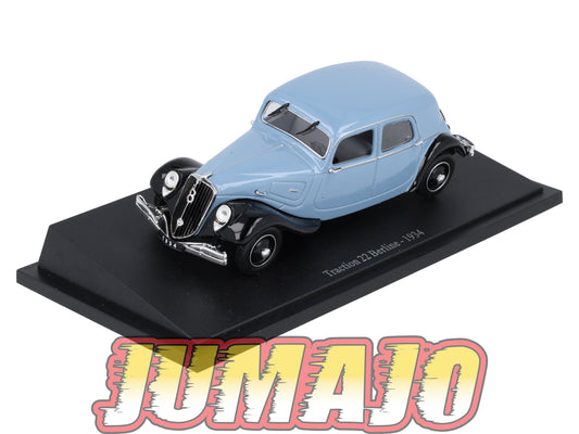 CIT39 Voiture 1/43 Atlas IXO/UH PASSION CITROEN : Traction 22 Berline 1934