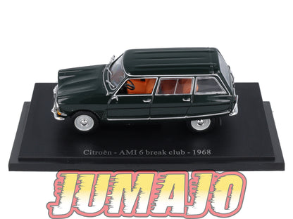 CIT67 Voiture 1/43 Atlas IXO/UH PASSION CITROEN AMI 6 Break club 1968