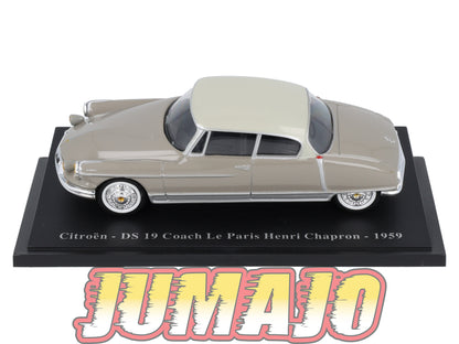 CIT83 Voiture 1/43 Atlas IXO/UH PASSION CITROEN DS 19 Coach Le Paris Henri Chapron 1959
