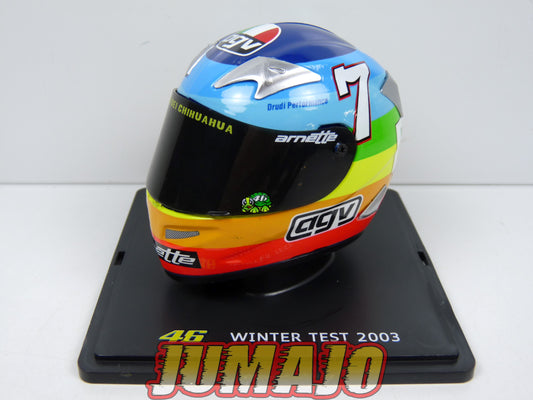 CMR9 CASQUES MOTO HELMET GP 1/5 VALENTINO ROSSI BOITE CASSÉE : Winter Test 2003