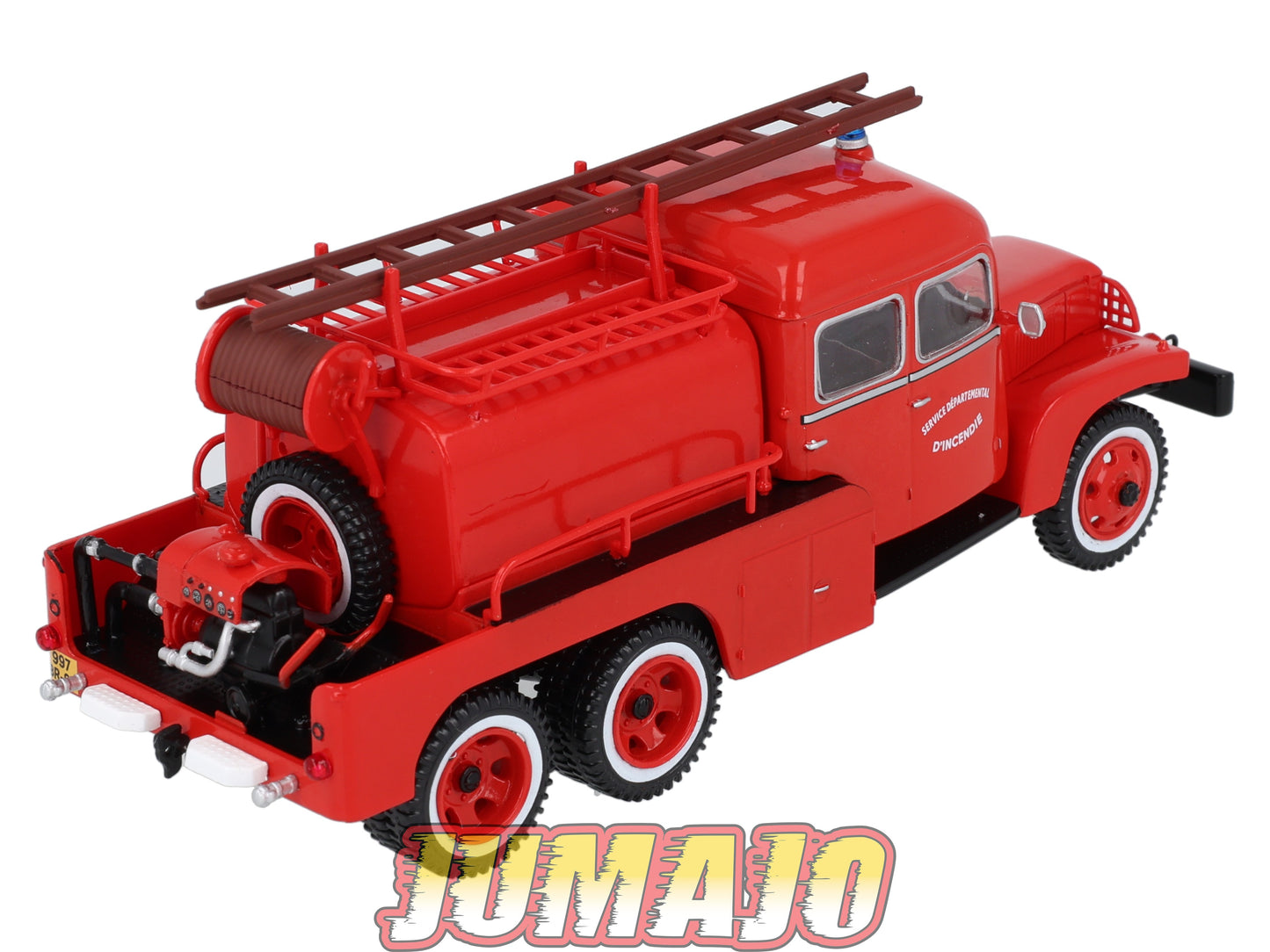 CP132 POMPIERS 1/43 altaya IXO: GMC Double Cabine Service Départemental D'incendie