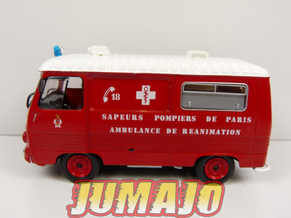 CPL1 Véhicules Légers Sapeurs Pompiers 1/43 Hachette IXO Peugeot J7 Ambulance Paris