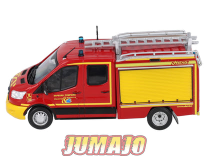 CPL23 Véhicules Légers Sapeurs Pompiers 1/43 Hachette FORD Transit 2013