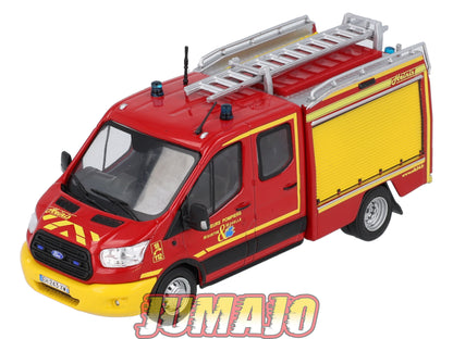 CPL23 Véhicules Légers Sapeurs Pompiers 1/43 Hachette FORD Transit 2013