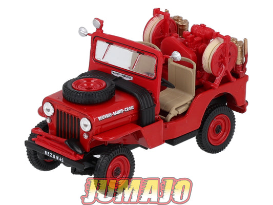 CPL25 Véhicules Légers Sapeurs Pompiers 1/43 Hachette IXO JEEP Hotchkiss CCFl