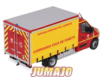 CPL26 Véhicules Légers Sapeurs Pompiers 1/43 Hachette RENAULT Master VCFF Ardeche