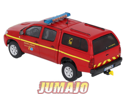 CPL32 Véhicules Légers Sapeurs Pompiers 1/43 Hachette TOYOTA Hilux VLHR Meurthe & Moselle