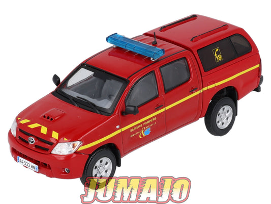 CPL32 Véhicules Légers Sapeurs Pompiers 1/43 Hachette TOYOTA Hilux VLHR Meurthe & Moselle