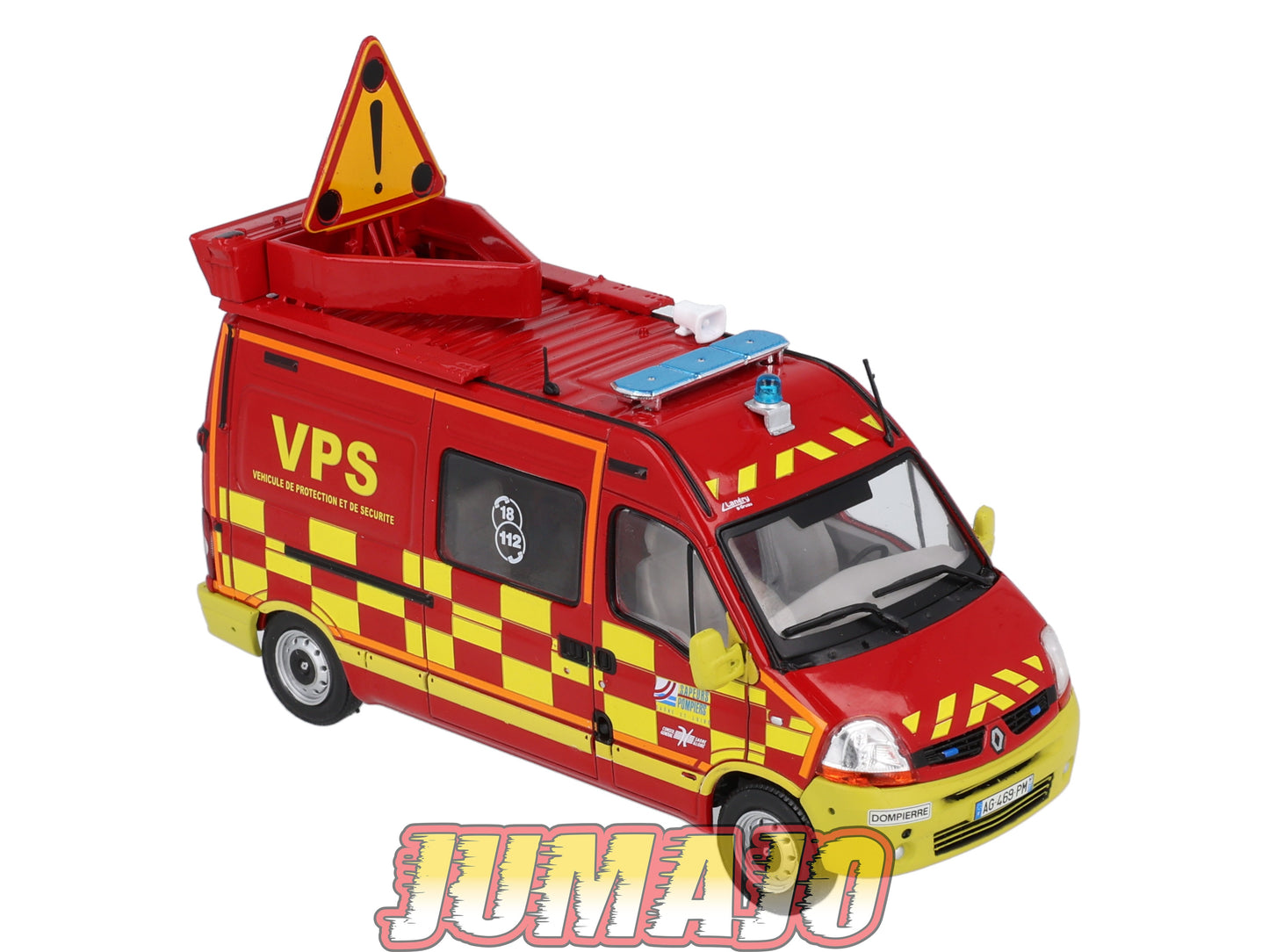 CPL33 Véhicules Légers Sapeurs Pompiers 1/43 Hachette RENAULT Master II VPS Lanéry