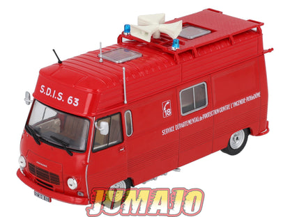 CPL37 Véhicules Légers Sapeurs Pompiers 1/43 Hachette PEUGEOT J7 PCM