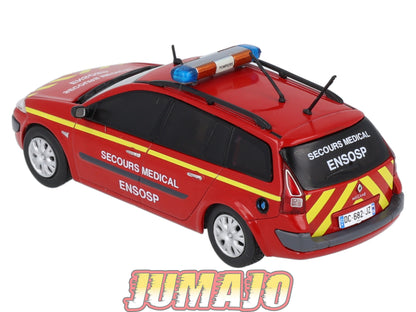 CPL38 Véhicules Légers Sapeurs Pompiers 1/43 Hachette IXO RENAULT Megane break