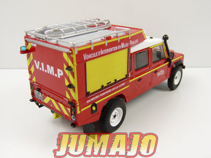 CPL3Z Véhicules Légers Sapeurs Pompiers 1/43 Hachette IXO Land Rover VIMP SP Roanne