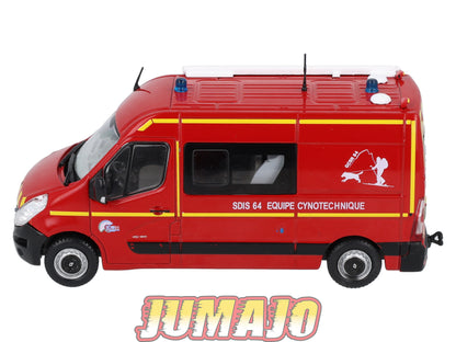 CPL43 Véhicules Légers Sapeurs Pompiers 1/43 Hachette RENAULT Master III VTP