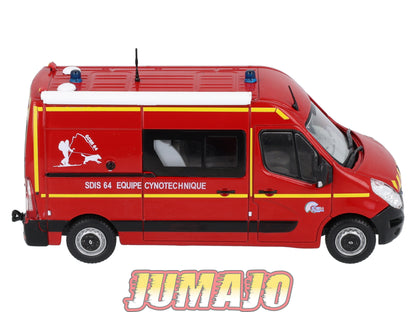 CPL43 Véhicules Légers Sapeurs Pompiers 1/43 Hachette RENAULT Master III VTP