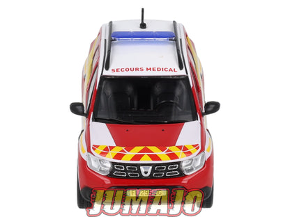 CPL55 Véhicules Légers Pompiers 1/43 Hachette IXO Dacia Duster Secours Medical
