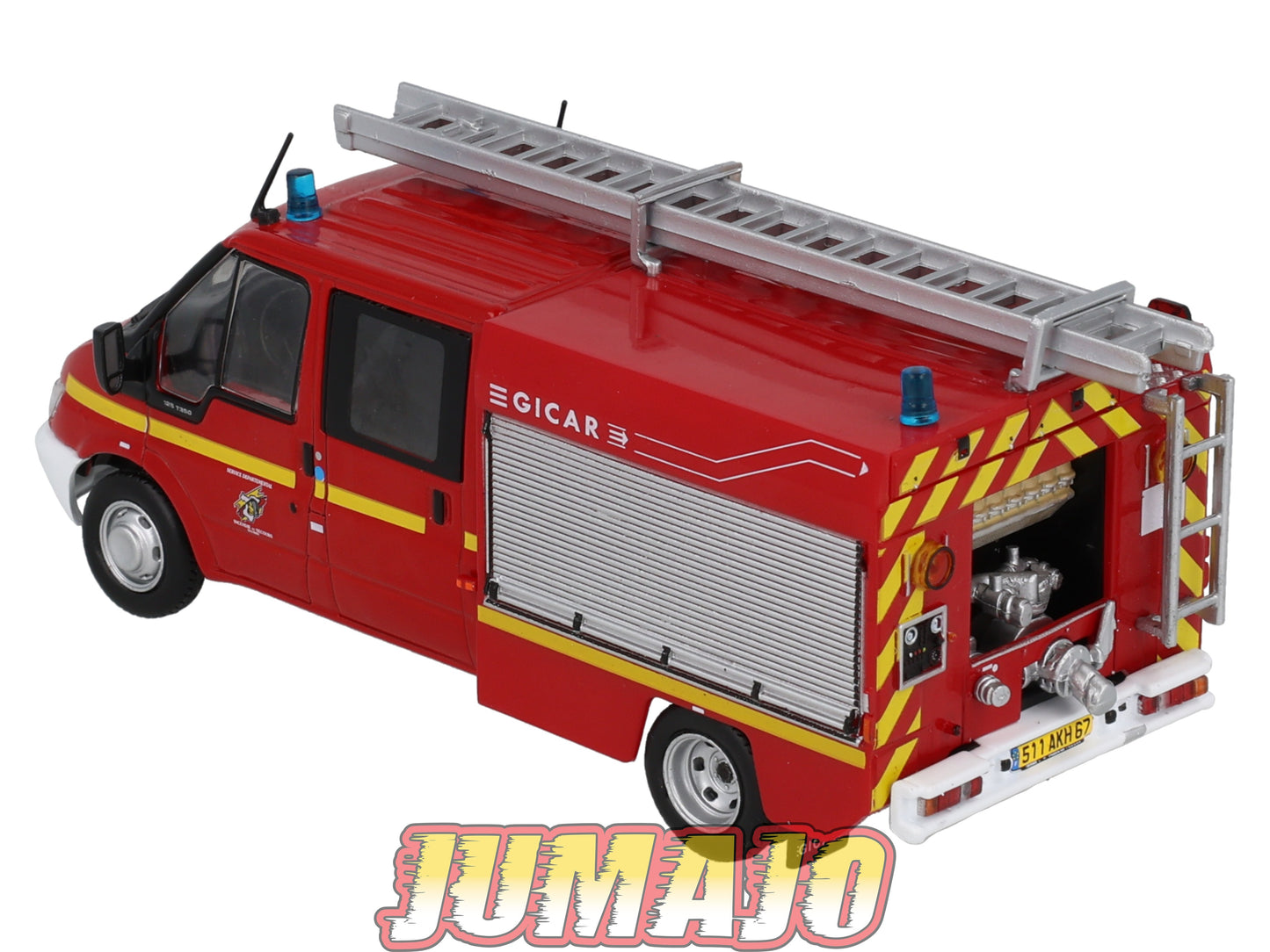 CPL56 Véhicules Légers Pompiers 1/43 Hachette IXO Ford Transit Gimaex Gicar