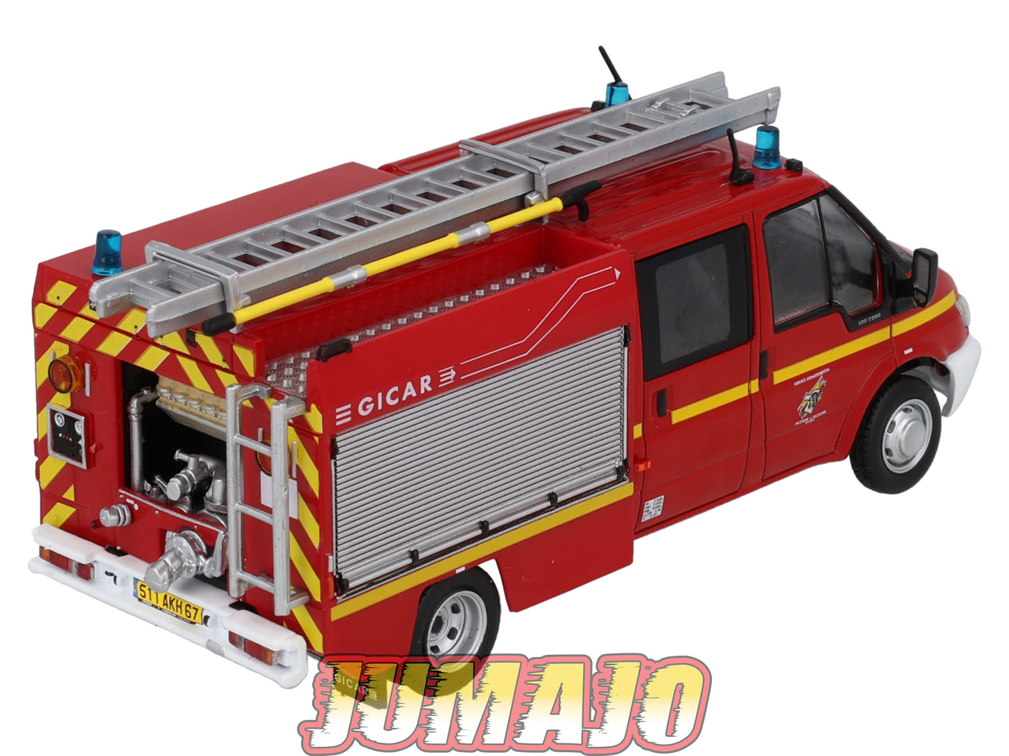 CPL56 Véhicules Légers Pompiers 1/43 Hachette IXO Ford Transit Gimaex Gicar