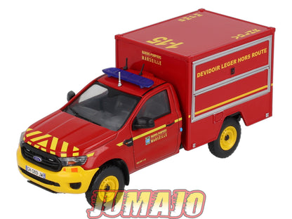 CPL58 Véhicules Légers Pompiers 1/43 Hachette IXO Ford Ranger VDLHR SPAC