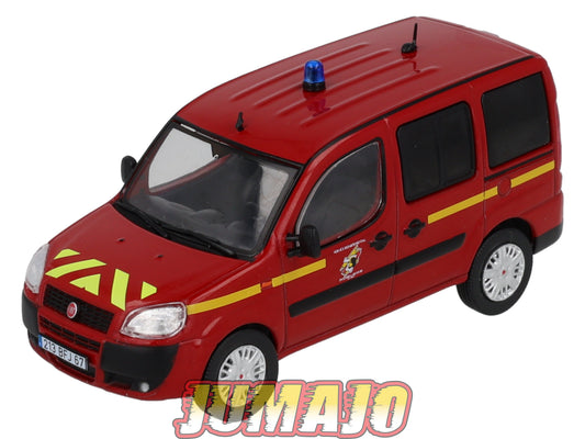 CPL62 Véhicules Légers Sapeurs Pompiers 1/43 Hachette IXO Fiat Doblo VLCDG Bas-Rhin