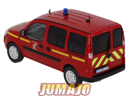 CPL62 Véhicules Légers Sapeurs Pompiers 1/43 Hachette IXO Fiat Doblo VLCDG Bas-Rhin