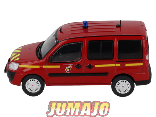 CPL62 Véhicules Légers Sapeurs Pompiers 1/43 Hachette IXO Fiat Doblo VLCDG Bas-Rhin