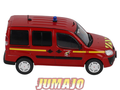 CPL62 Véhicules Légers Sapeurs Pompiers 1/43 Hachette IXO Fiat Doblo VLCDG Bas-Rhin