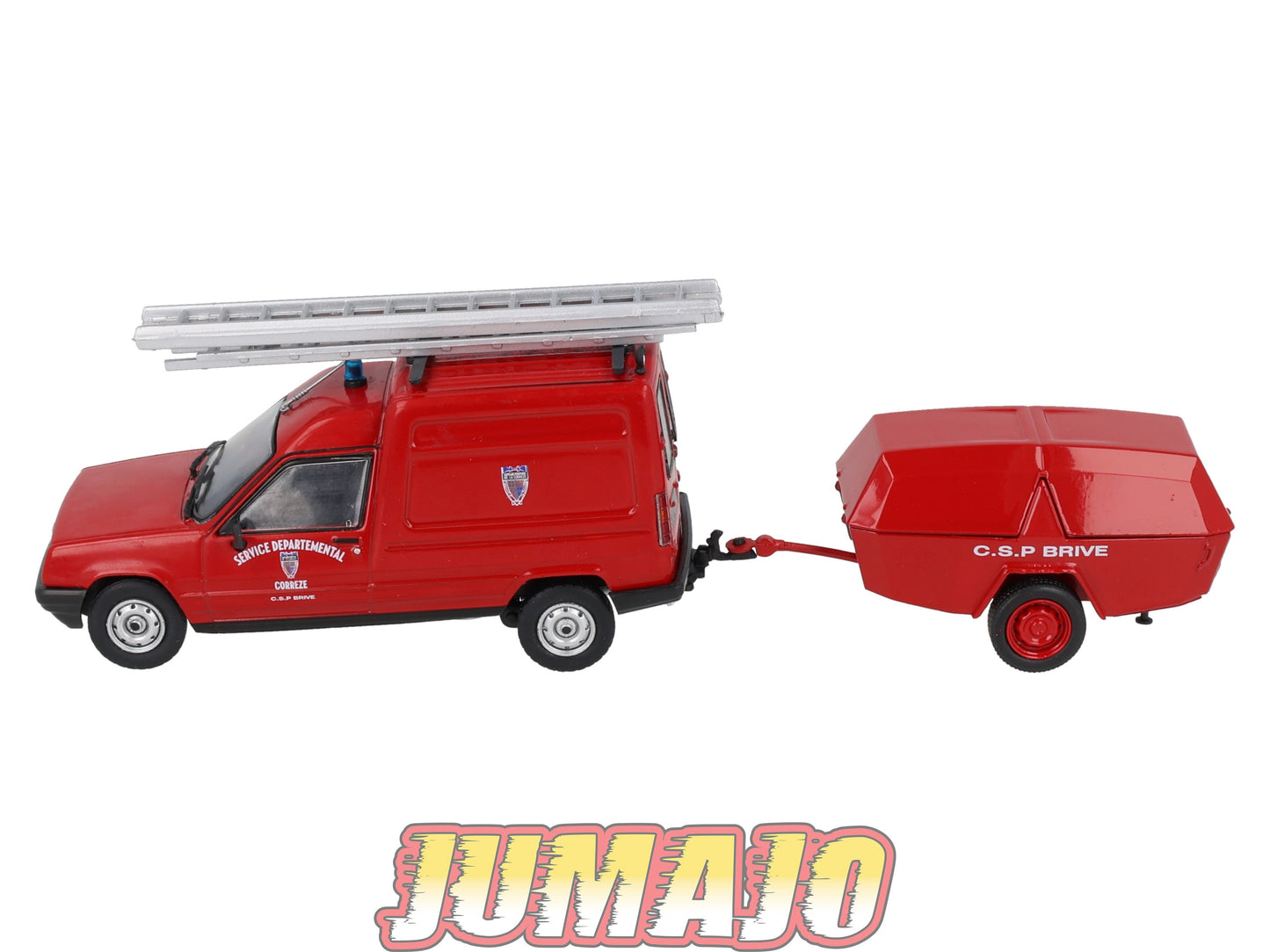 CPL63 Véhicules Légers Pompiers 1/43 Hachette IXO Renault Express + motopompe Corrèze