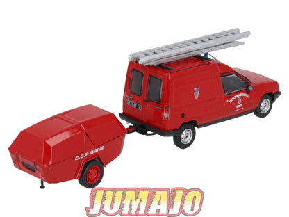 CPL63 Véhicules Légers Pompiers 1/43 Hachette IXO Renault Express + motopompe Corrèze