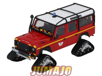 CPL66 Véhicules Légers Sapeurs Pompiers 1/43 Hachette IXO Land Rover Defender VLHR sur chenille