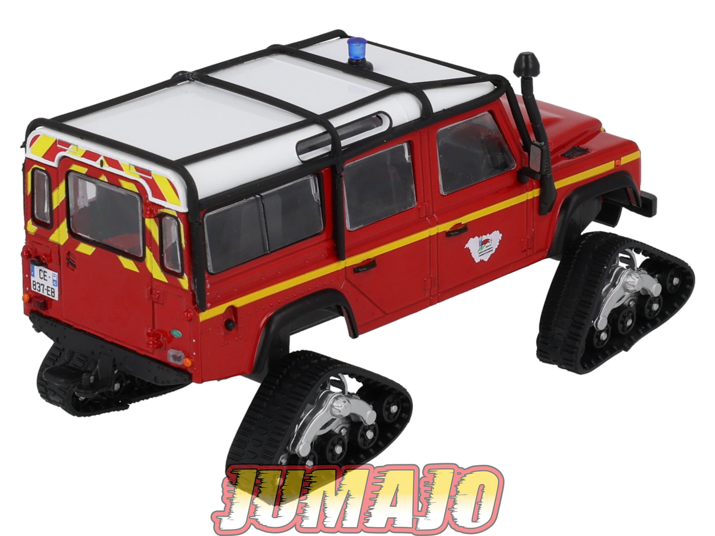 CPL66 Véhicules Légers Sapeurs Pompiers 1/43 Hachette IXO Land Rover Defender VLHR sur chenille
